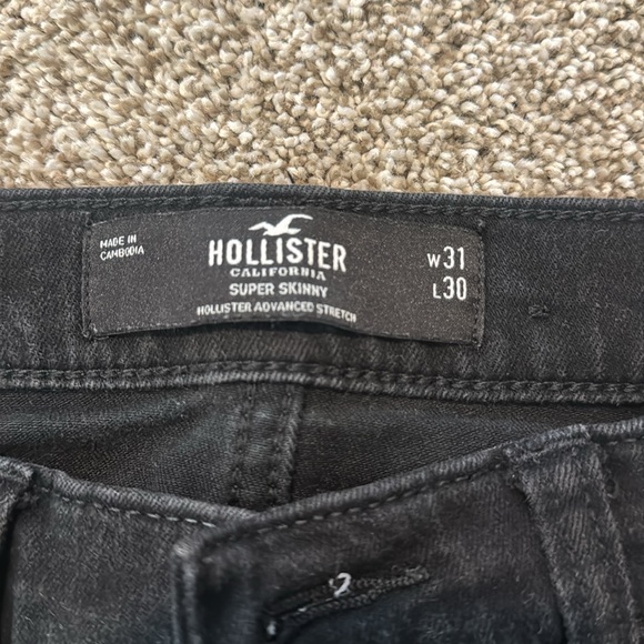Hollister Black Denim Jeans Pants - Picture 2 of 3